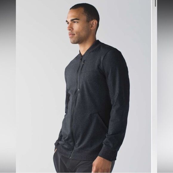 Lululemon Six Pack Jacket Gray Zip-Up Sweater Sz XXL - Picture 1 of 5